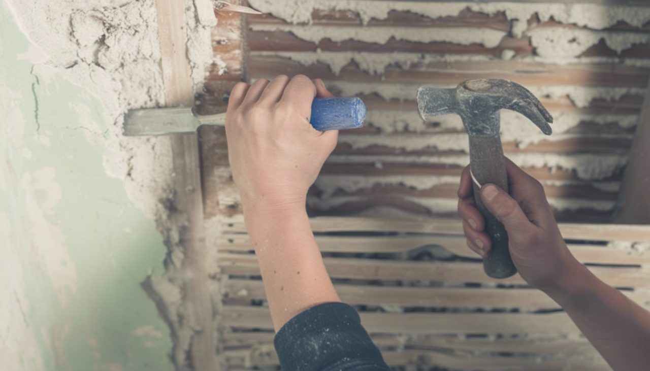 Процесът на къртене на бетон